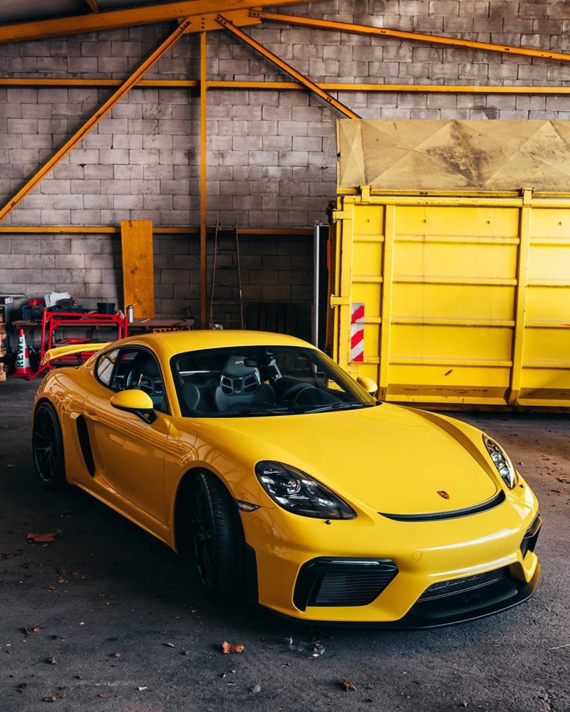 Racing Yellow 2021 Porsche 718 Cayman GT4